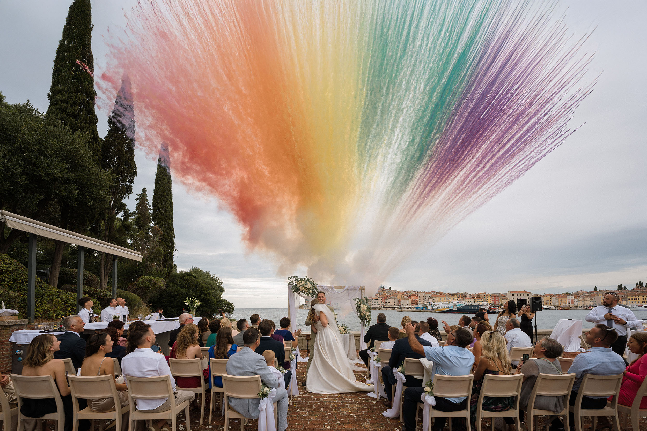 Katja and Samir luxury island wedding on Katarina Island Rovinj Sasa Weddings