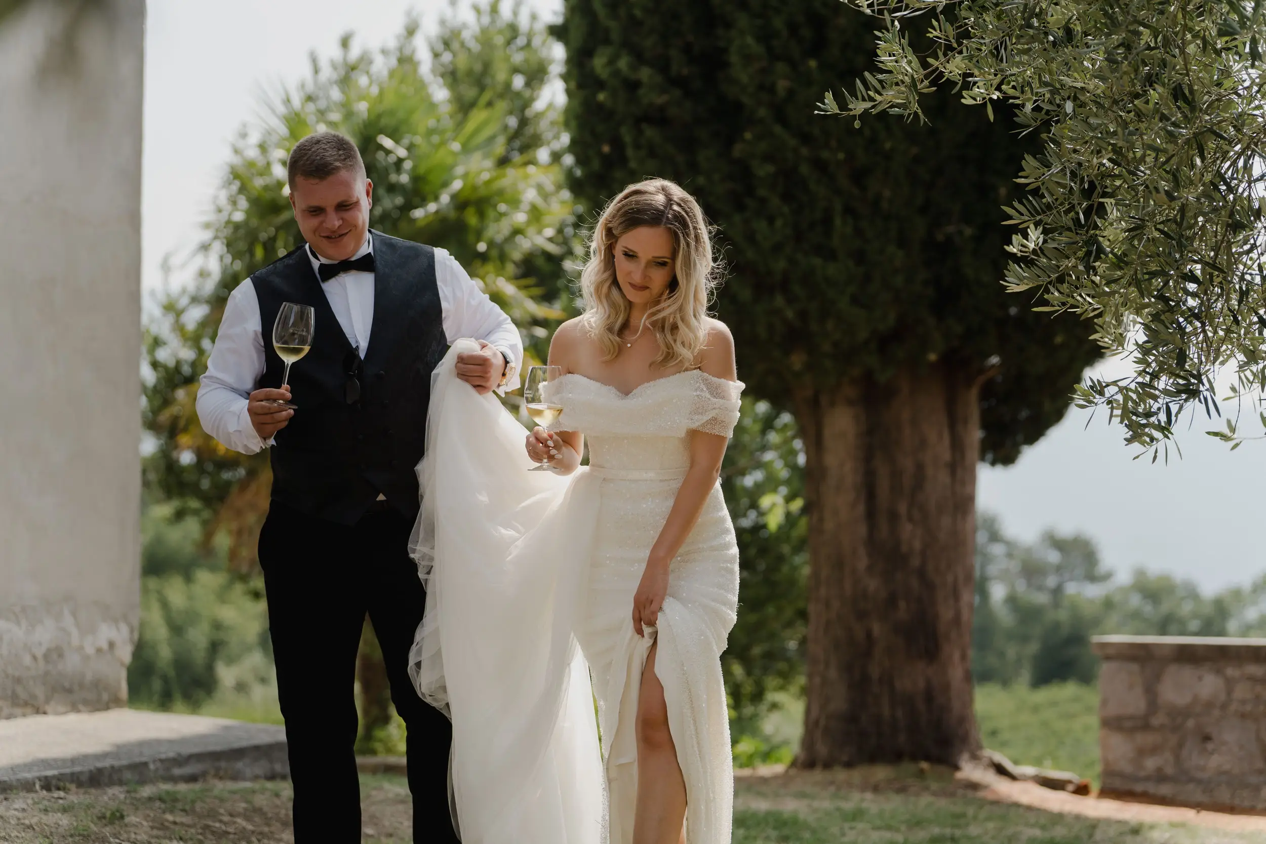 Romantic Istrian Wedding at Dvorac Belaj & Paz Church | Dorijana & Antonio — Destination wedding in Istria, Croatia